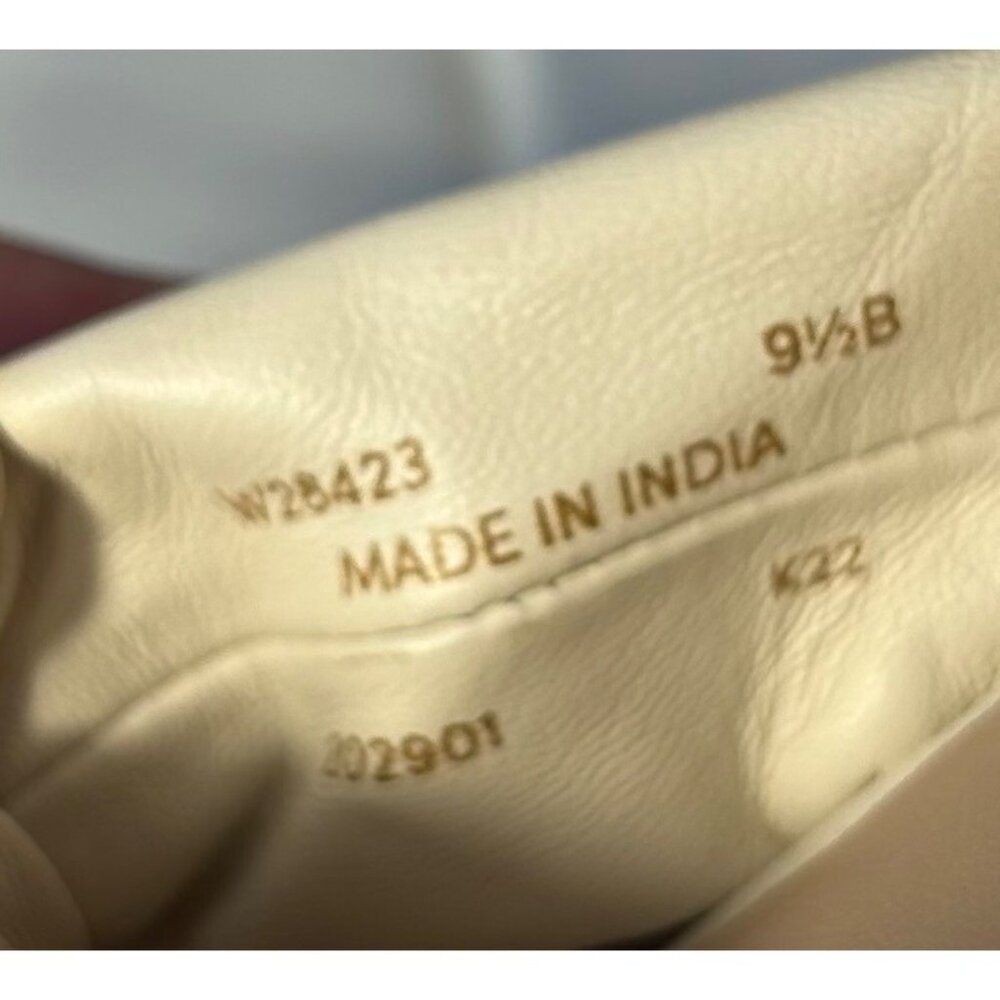 Cole Haan Womens 9.5 Narrow Anica Lux Ivory Knotted Slide Sandals Leather Upper - Picture 7 of 8